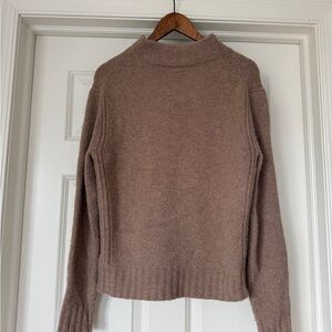 Elegant Point Sur Tan brown Women's Turtleneck Sweater